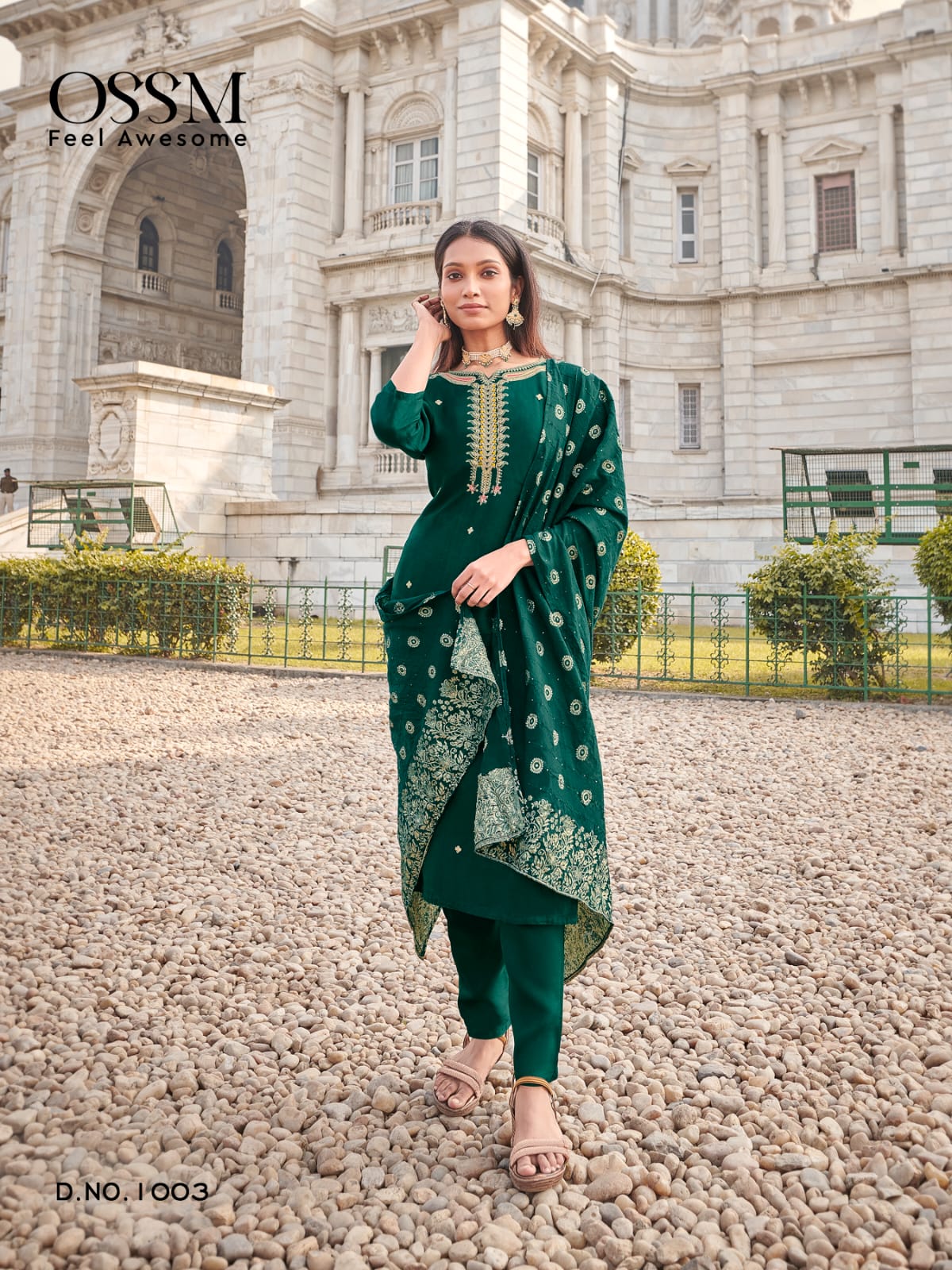 Meera 1 By Ossm Fancy Designer Kurti With Bottom Dupatta Wholesale Online